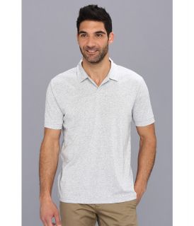 Perry Ellis S/S Cotton Polyester Open Polo Mens Short Sleeve Button Up (Gray)