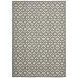 Poolside Anthracite/ Beige Indoor Outdoor Rug (9 X 12)