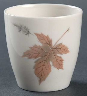 Royal Doulton Tumbling Leaves Single Egg Cup, Fine China Dinnerware   Gray&Pink