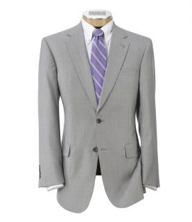 Signature Imperial Wool/Silk Suit with Plain Front Trousers JoS. A. Bank Mens S