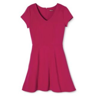 Merona Womens Textured Knit Dress   Established Red   XS