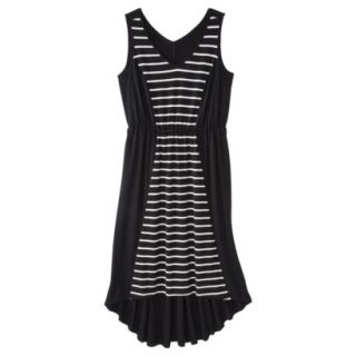 Pure Energy Womens Plus Size Sleeveless Maxi Dress   Black/White 3X