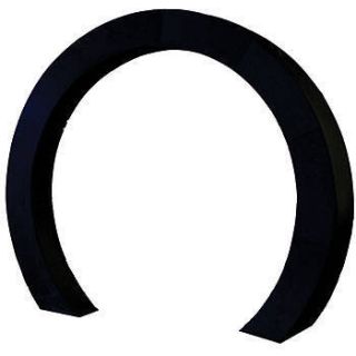 Black Luminescent Circle Arch Fabric Slip
