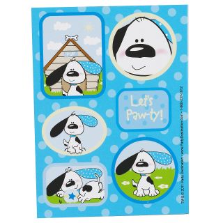 Playful Puppy Blue Sticker Sheets