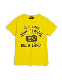 Ralph Lauren Toddlers & Little Boys Surf Classic Tee   Yellow