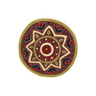 Nuloom Handmade Southwestern Multi Wool Round Rug (5 Round) (MultiPattern TransitionalTip We recommend the use of a non skid pad to keep the rug in place on smooth surfaces.All rug sizes are approximate. Due to the difference of monitor colors, some rug