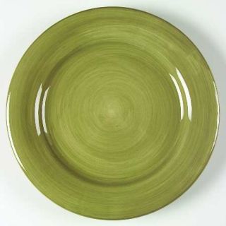Artimino Ciao Green Dinner Plate, Fine China Dinnerware   All Green, Earthenware