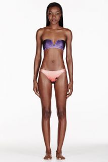 We Are Handsome Purple And Coral The Landing Gathered Bikini