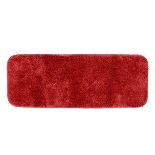 Posh Plush Garnet Red 22 X 60 Bath Runner