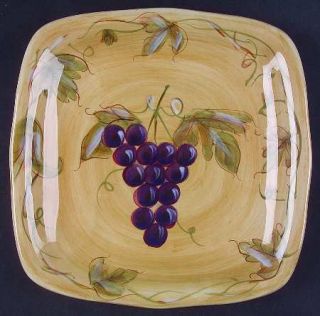 Noble Excellence Meritage Square Salad Plate, Fine China Dinnerware   Earthenwar
