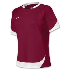 Under Armour Emulate Womens Soccer Jersey (Maroon/Wht)