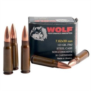 Wolf Rifle Ammunition   Wolf Ammo 7.62x39 123gr 200 Rounds