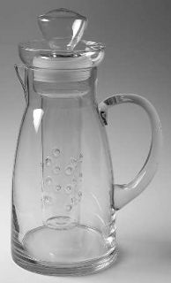 Artland Crystal Simplicity 78 Oz Pitcher & Lid with Infuser   Clear, Plain, Serv