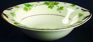 Pope Gosser American Ivy Lugged Cereal Bowl, Fine China Dinnerware   Green & Yel