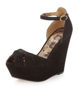 Qiana Wedge Pump, Black