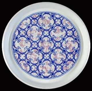 Noritake Image Salad Plate, Fine China Dinnerware   Primastone, Blue Scrolls On
