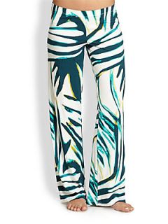 Cosabella Printed Pants   Teal   Barbados