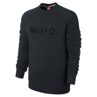 Nike AW77 F.C. Graphic Crew Mens Sweatshirt   Black