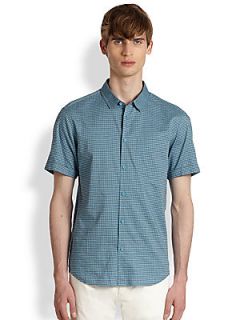 Marc by Marc Jacobs Carson Check Sportshirt   Turquoise