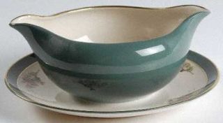 Flintridge Carondale Gravy Boat with Attached Underplate, Fine China Dinnerware