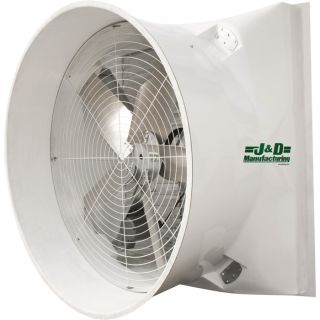 J&D Sales Exhaust Fan with Cone  72 Inch, 56,900 CFM, 115/230V, Model