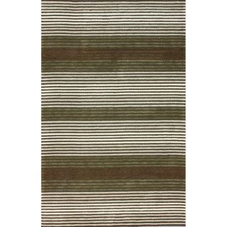 Nuloom Handmade Modern Lines Ivory Cotton Rug (5 X 8) (IvoryPattern AbstractTip We recommend the use of a non skid pad to keep the rug in place on smooth surfaces.All rug sizes are approximate. Due to the difference of monitor colors, some rug colors ma