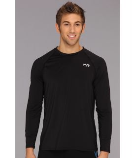 TYR L/S Swim Shirt Mens Swimwear (Black)