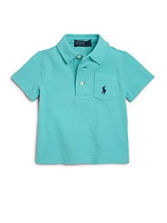 Ralph Lauren Infants Mesh Polo Shirt   Spring Turquoise
