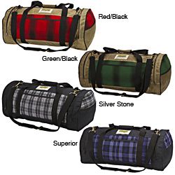 Stormy Kromer Night Timer Duffel Bag (MultiPockets 6Closure Zipper 80 percent recycled wool/ 20 percent nylon Outer 100 percent cotton Lining 100 percent cotton Dimensions 12 inches high x 24 inches long x 10 inches wideColor MultiPockets 6Closure