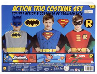 DC Comics Action Trio Kids Costume Kits