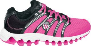 Childrens K Swiss Tubes Run 100 Mesh   Neon Pink/Black Training Shoes