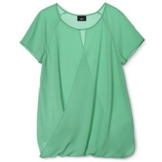 Mossimo Womens Overlay Top   Uptown Jade L