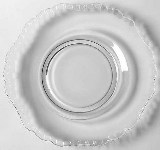 Cambridge Gadroon Clear Shape 3500 7 Inch Dessert Plate   Stem #3500,Optic,Clear