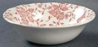 Grindley Bouquet Pink Coupe Cereal Bowl, Fine China Dinnerware   All Over Pink F