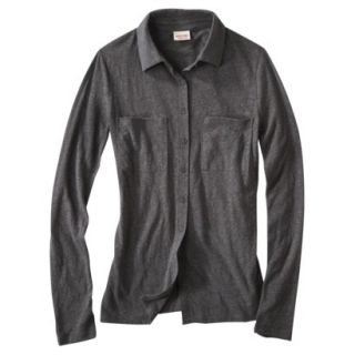 Mossimo Supply Co. Juniors Knit Equipment Shirt   Flat Gray L(11 13)