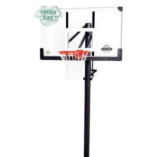 Lifetime 54 Inch Glass Adjustable In Ground Basketball System with Pump Adjust