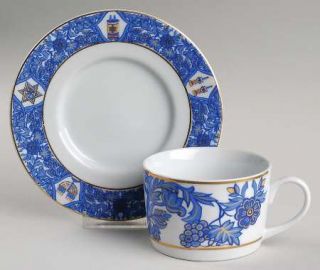 American Atelier Tradition Flat Cup & Saucer Set, Fine China Dinnerware   Judaic