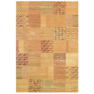 Cadence Medley/ Cream ruby Power loomed Area Rug (53 X 76) (CreamSecondary Colors Ivory, Navy, Ruby, Sage Grey, SalmonPattern Square PatchesTip We recommend the use of a non skid pad to keep the rug in place on smooth surfaces.All rug sizes are approxi