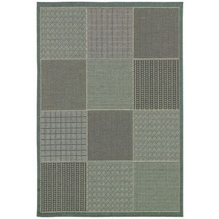 Monaco Vistimar/ Blue grey Area Rug (510 X 92) (GreyPattern CheckeredTip We recommend the use of a non skid pad to keep the rug in place on smooth surfaces.All rug sizes are approximate. Due to the difference of monitor colors, some rug colors may vary 