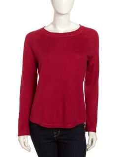 Silk Cashmere Sweater, Tulip Pink