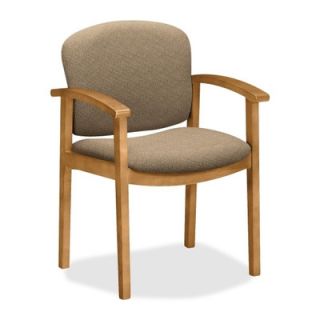 HON Invitation Guest Chair 2111 Finish Harvest, Color Oatmeal