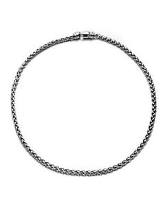 David Yurman Sterling Silver Wheat Chain Link Necklace/16   Silver