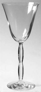 Baccarat Onde Water Goblet   Clear, Curved Stem