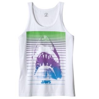 Mens Jaws Blinds Tank   White S