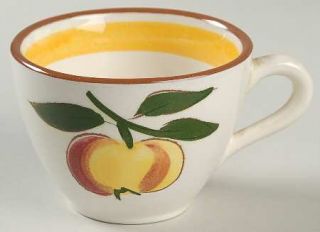 Stangl Festival (Coupe) Flat Cup, Fine China Dinnerware   Fruit Pattern,Yellow B