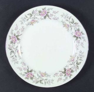 Symco Barry Dinner Plate, Fine China Dinnerware   Pink, Yellow, Blue  Flowers