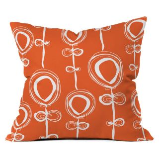 DENY Designs Rachael Taylor Contemporary Orange Outdoor Throw Pillow Multicolor