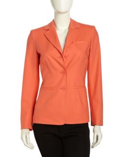 Fitted Long sleeve Button front Jacket, Sunset