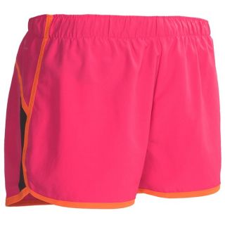 New Balance Momentum Shorts   Built In Brief (For Women)   PINK/WHITE/BLACK (L )