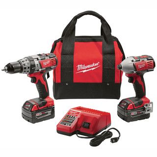 Milwaukee M18 Cordless 18 volt Lithium ion Hammer Drill/ Impact Driver Xc Combo Kit (set Of 2 Tools)